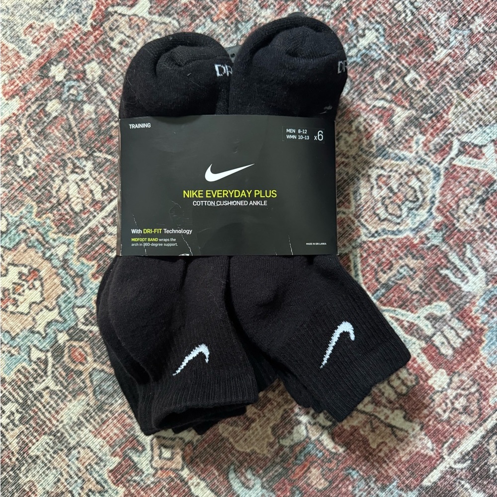 Nike Black Athletic Socks Performance